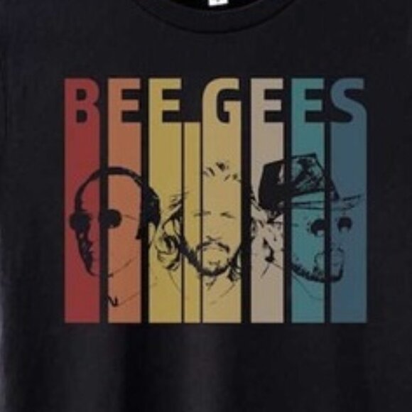 Bee Gees Band Retro Graphic T-Shirt Music Fan Classic Concert Streetwear 05 - Picture 2 of 5